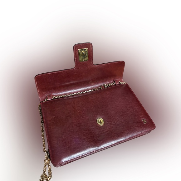 EUC Bally- Vintage Burgundy Leather Crossbody - Picture 13 of 15